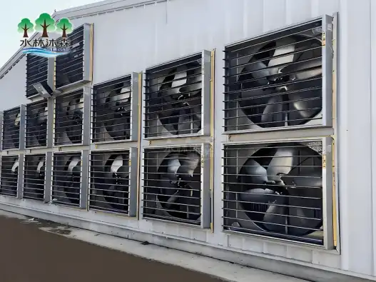 How to install a negative pressure fan unit in a poultry farm?